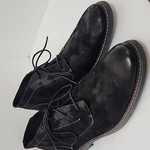 Deer Stages Men's Black Chukka Textured Ankle Boots Lace-Up Shoes, sz 13